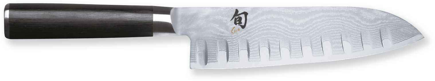 Shun Classic Santoku mit Kullenschliff