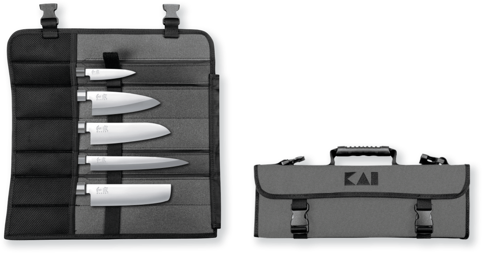 Wasabi Black Messertasche bestückt