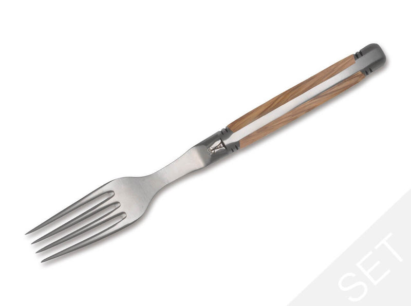 Goyon-Chazeau Laguiole Steakgabel Set Holzvariation
