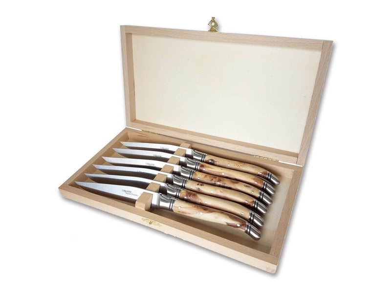 Goyon-Chazeau Laguiole Steakmesser Set Wacholder