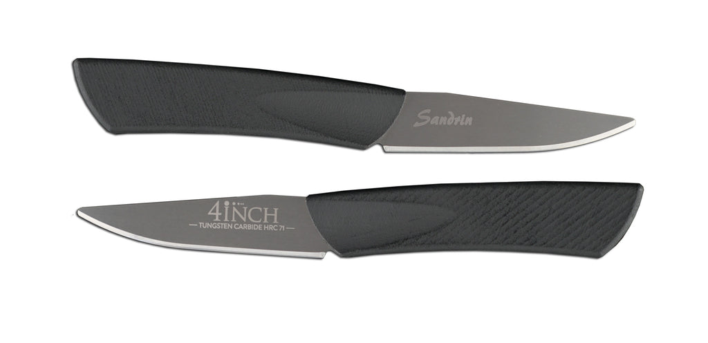 Sandrin Gemüsemesser Wolframcarbid-Klinge (71 HRC)