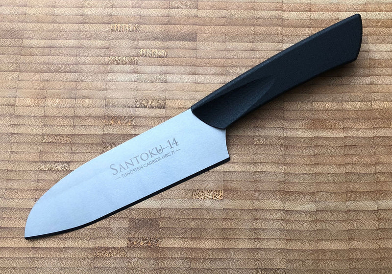 Sandrin Santoku, Wolframcarbid-Klinge (71 HRC)