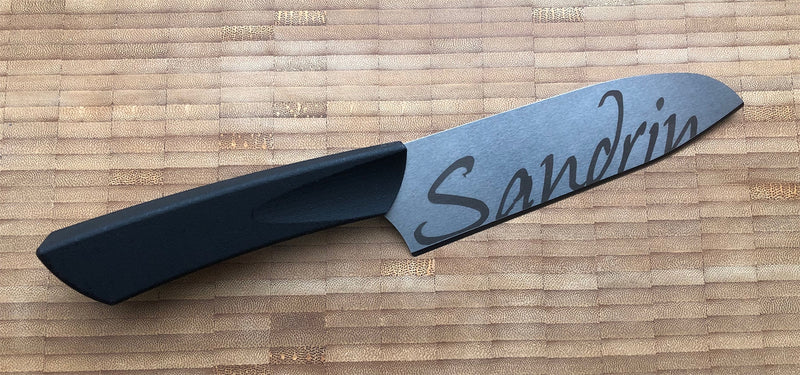 Sandrin Santoku, Wolframcarbid-Klinge (71 HRC)