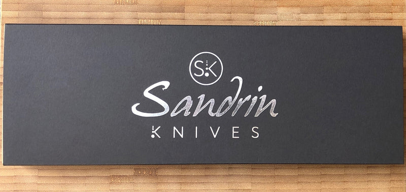 Sandrin Santoku, Wolframcarbid-Klinge (71 HRC)