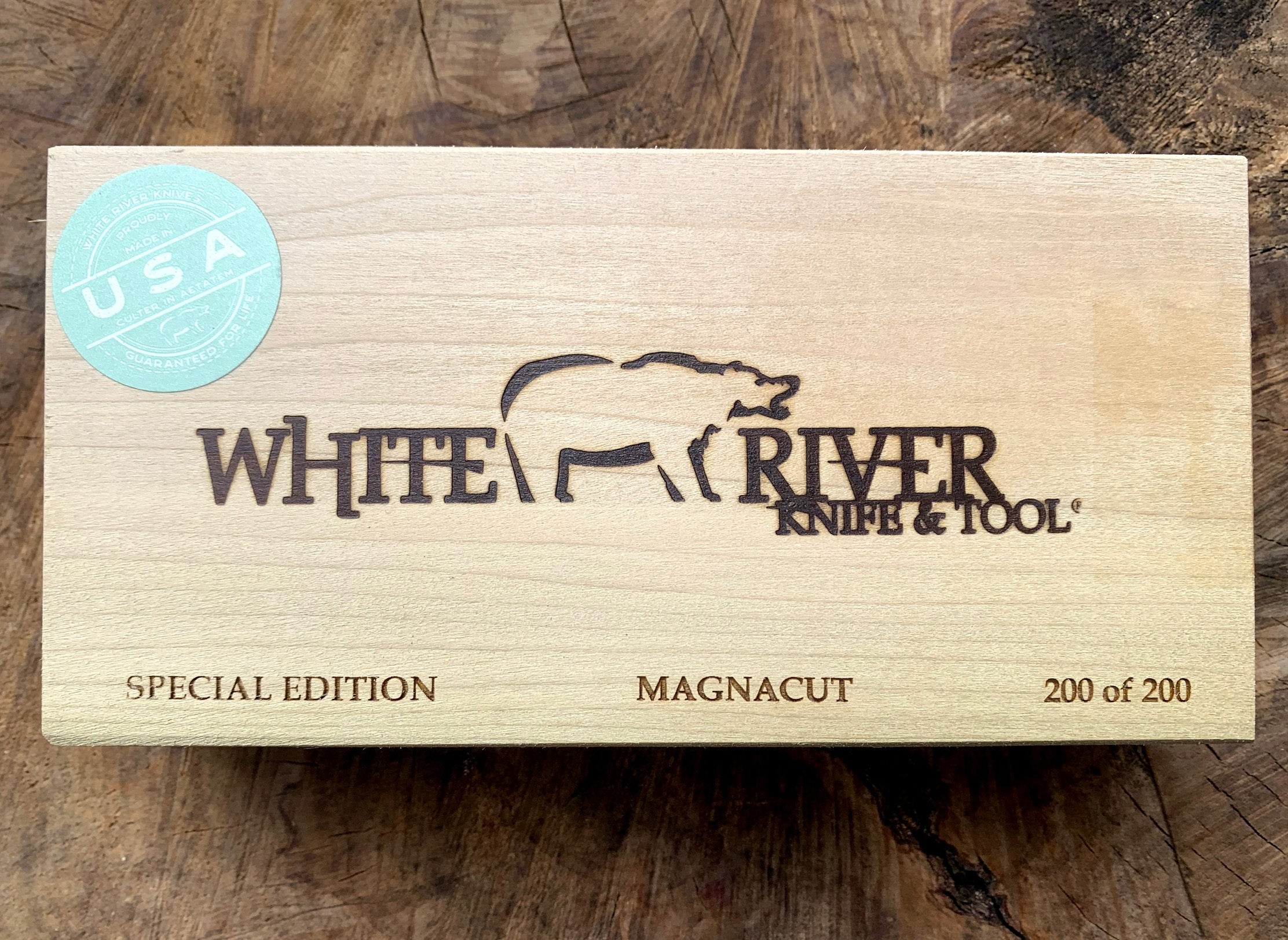 White River M1 Backpacker Pro Special Edition Green G10 Magnacut