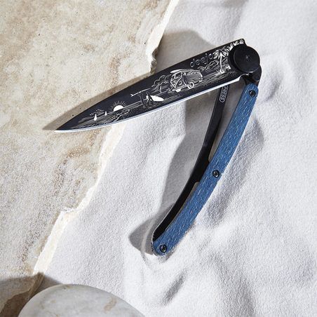 Deejo 37g, Blaues Buchenholz / Van Life