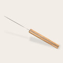 2 Deejo Schälmesser, Olivenholz und Korallenholz / Art Déco