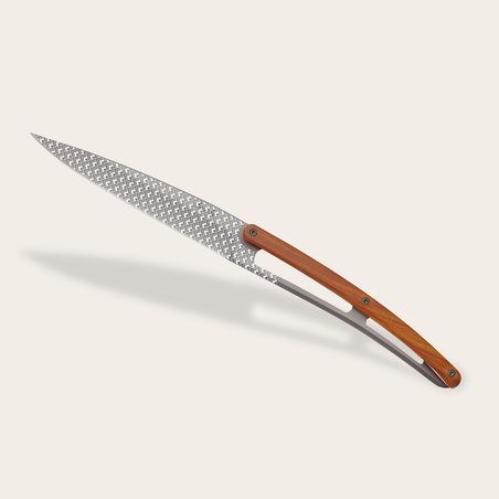 6 Deejo Tafelmesser, Korallenholz / Geometrie