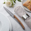 6 Deejo Tafelmesser Serrated, Olivenholz