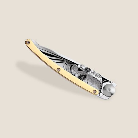 Deejo 27g, Gelbgold Beschichtet / Latino Skull