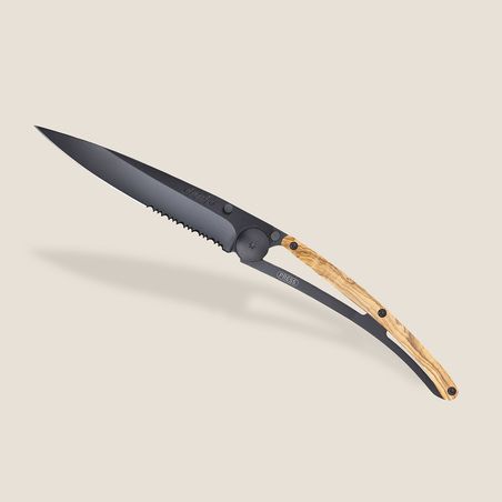 Deejo Serrated 37g, Olivenholz