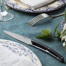 6 Deejo Tafelmesser,  Ebenholz / Geometrie