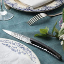 6 Deejo Tafelmesser,  Ebenholz / Bestiarium Orlinski