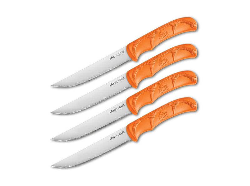 Outdoor Edge Wild Game Steak Knives Orange