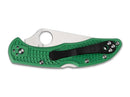 Spyderco Delica 4 Lightweight Flat Ground Green