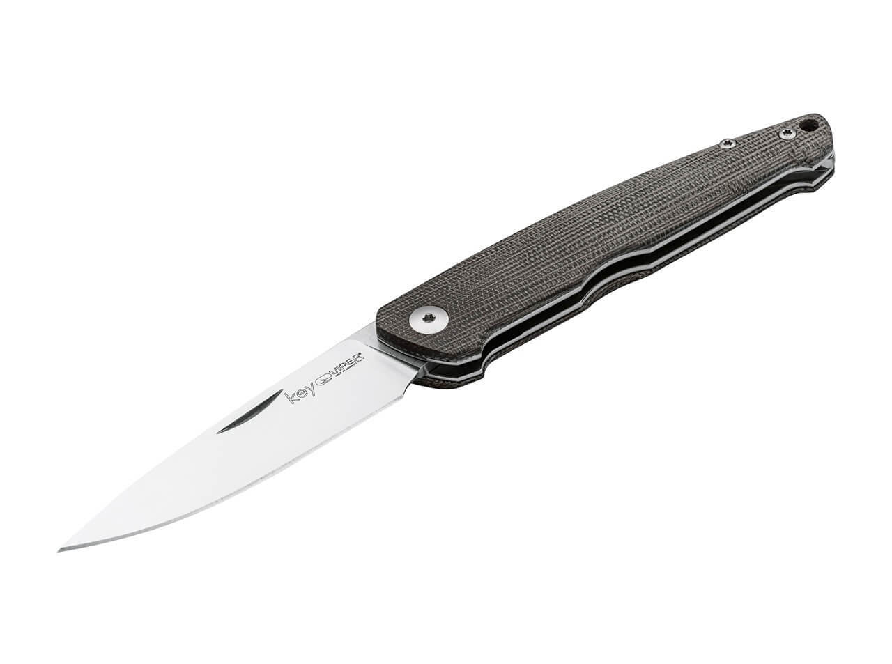 Viper Key Green Canvas Micarta