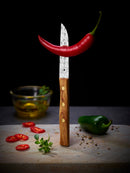 Zöppken Style Gemüsemesser Blumenmuster Lasergravur